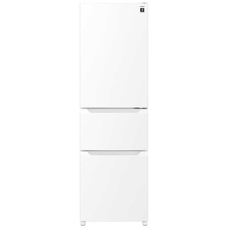 シャープ　SHARP　【買替えで3000pt進呈 5/6まで】冷蔵庫 3ドア 317L 右開き プラズマクラスター 真ん中野菜室 幅54.4cm マットホワイト　SJ-PT32R-W（標準設置無料）
