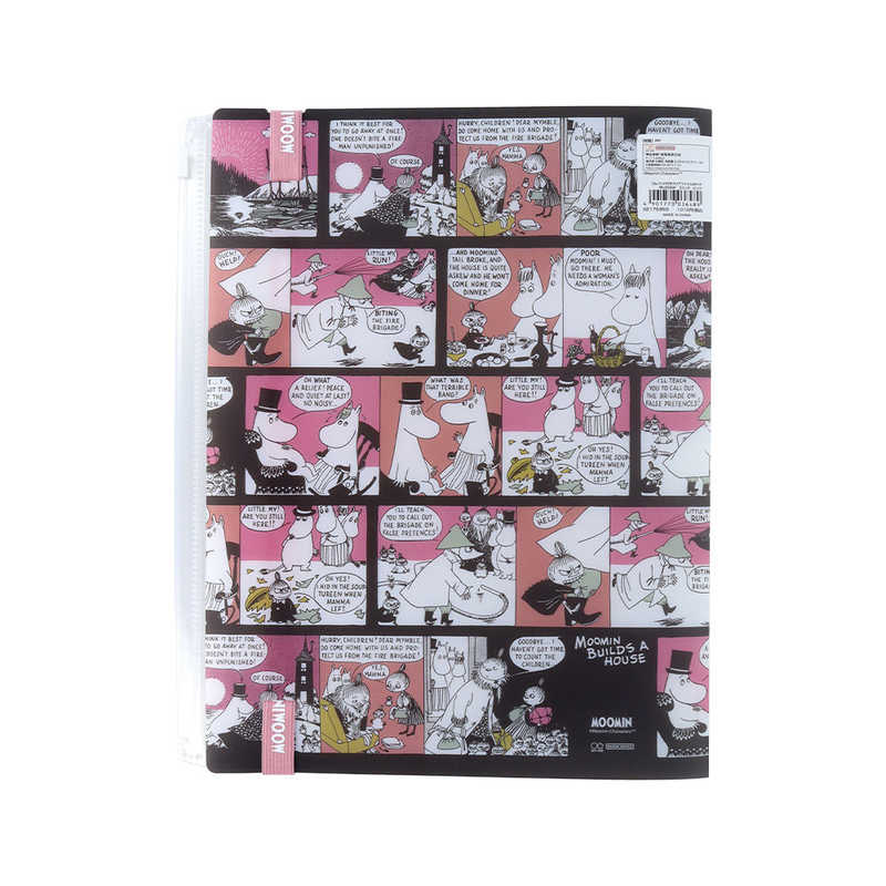 Sun-Star x Moomin Comic A4 Multi-Pocket File - Moomin Builds a House