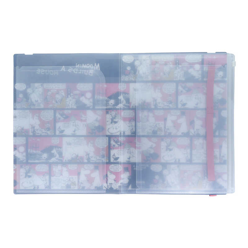 Sun-Star x Moomin Comic A4 Multi-Pocket File - Moomin Builds a House