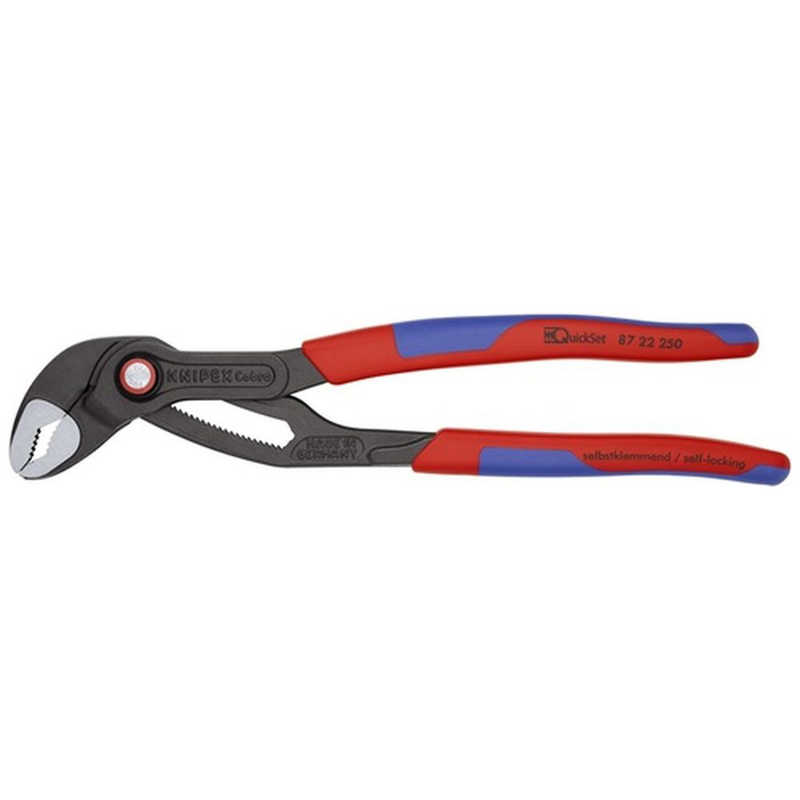 KNIPEX社　KNIPEX ウォーターポンププライヤー(クイックセット) コンフォートハンドル 250mm　8722250