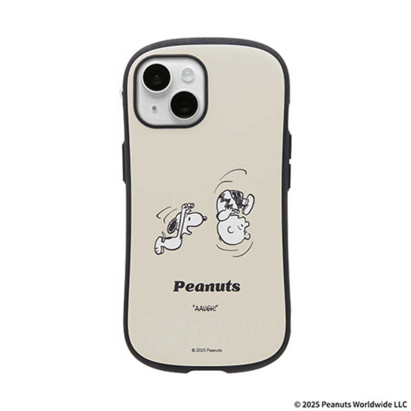 HAMEE　［iPhone 15/14/13専用］PEANUTS/ピーナッツ iFace First Class MagSynqケース iFace くすみホワイト/びっくり　41-186613