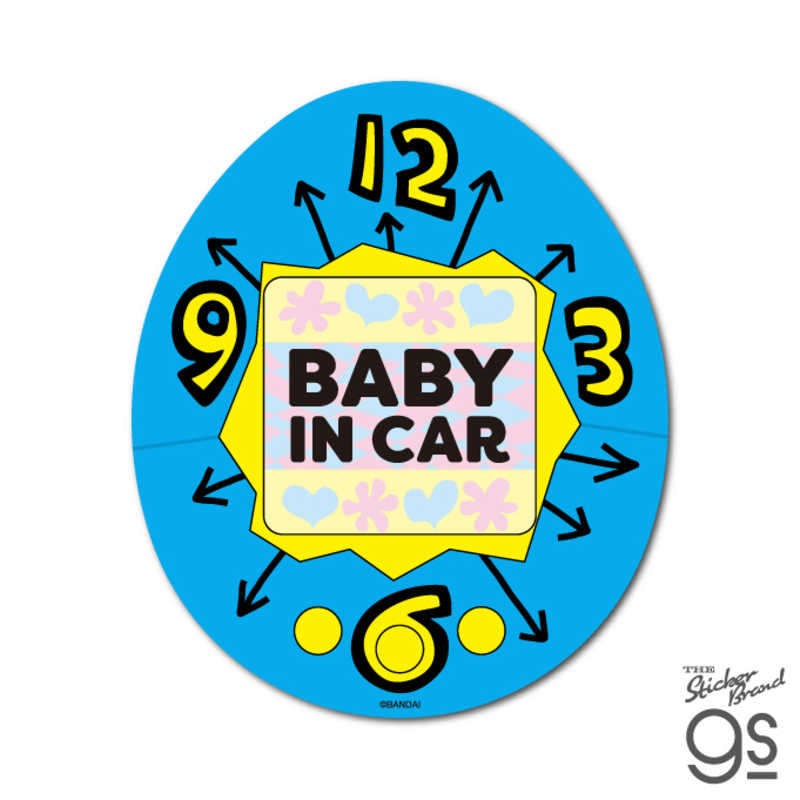 ゼネラルステッカー　車用ステッカー たまごっち BABY IN CAR　TMGC034画像