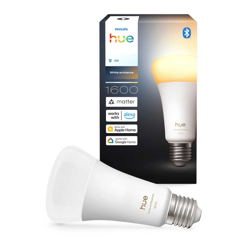 フィリップス　PHILIPS　LED電球 ホワイトグラデーション 100W形 E26 Philips Hue ［E26 / 一般電球形 / 100W相当 / 1個 / 広配光タイプ］　PH10WA1-SU