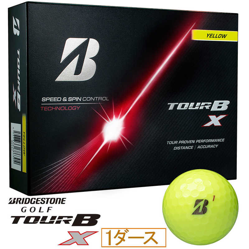 ブリヂストン　ゴルフボール TOUR B X ［12球(1ダース)］ イエロー　B6YXJ