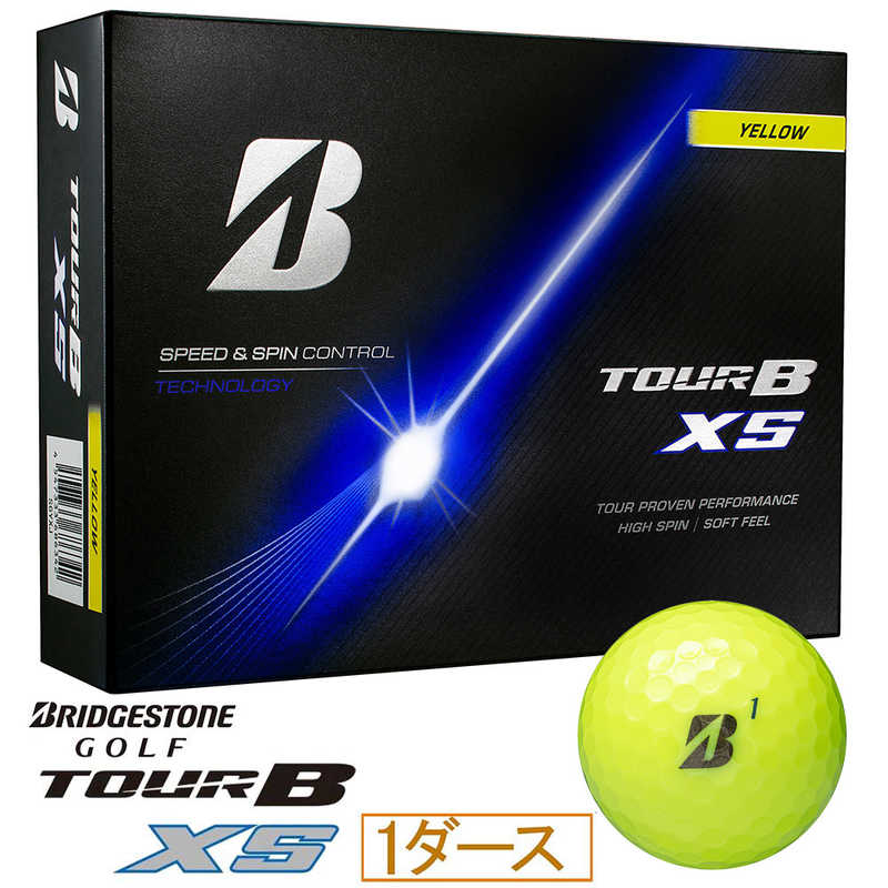 ブリヂストン　ゴルフボール TOUR B XS ［12球(1ダース)］ イエロー　S6YXJ