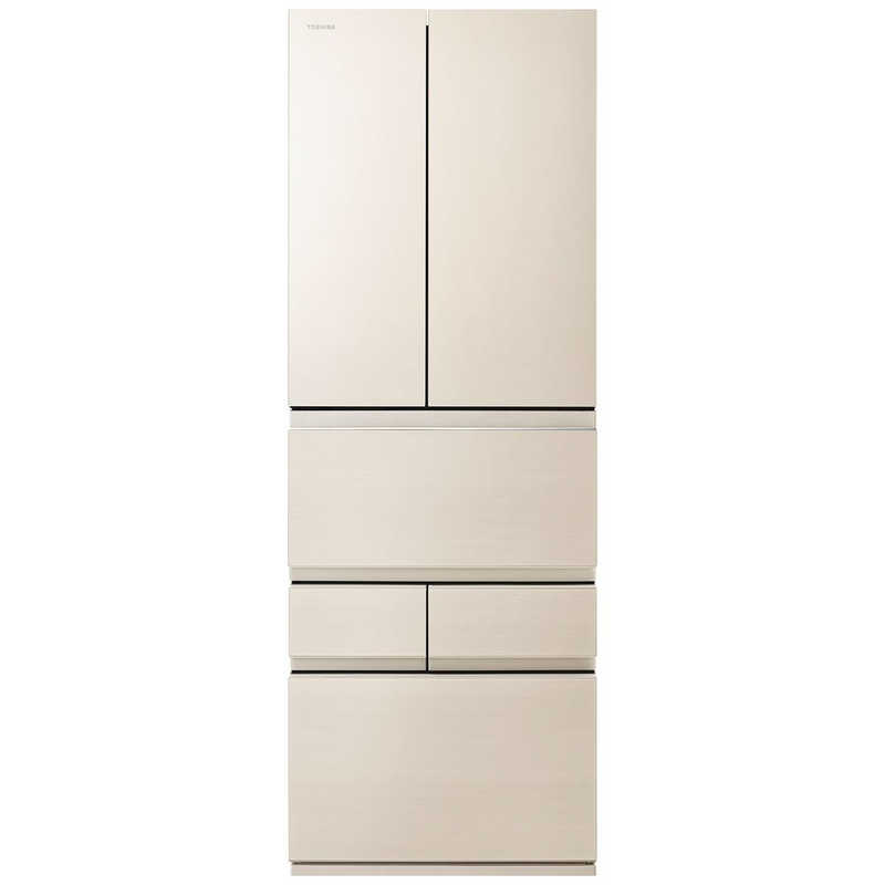 東芝　TOSHIBA　【買い替えで10000pt進呈 7/31まで】冷蔵庫 6ドア 461L フレンチドア VEGETA FZシリーズ 真ん中野菜室 幅65cm グレインアイボリー　GR-A460FZ-UC（標準設置無料）｜コジマ店