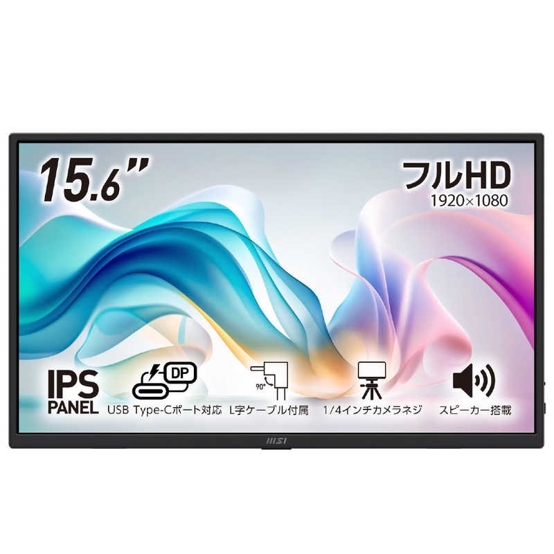MSI　液晶ディスプレイ ［15.6型 / フルHD(1920×1080) / ワイド / 60Hz］　PRO MP165 E6