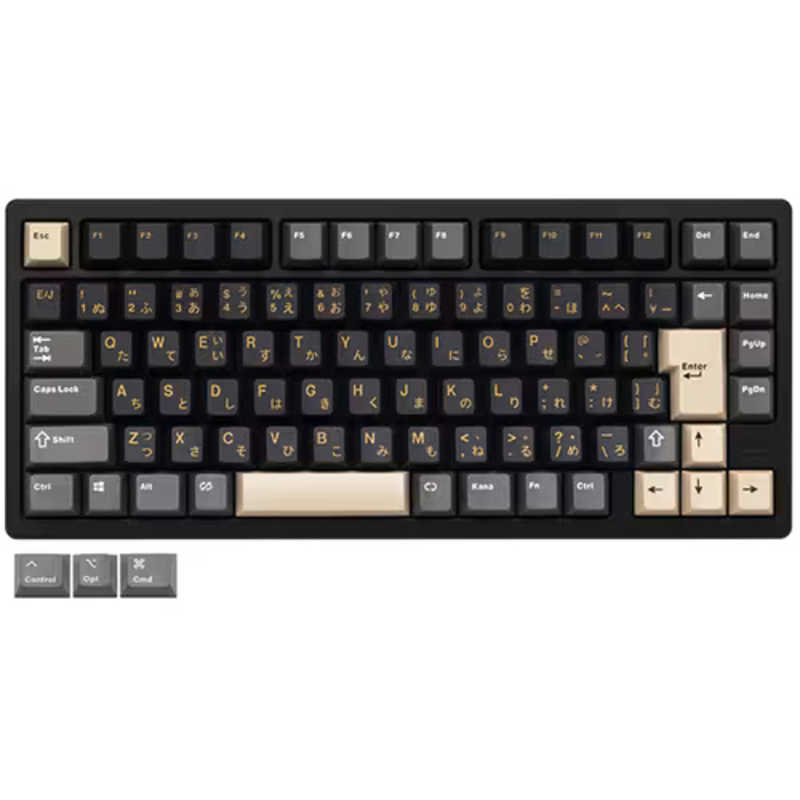 KIBU　キーボード Rainy 75 Pro JIS(日本語配列) ブラック ［有線・ワイヤレス / Bluetooth・USB］　PR75BLK-JIS｜コジマ店