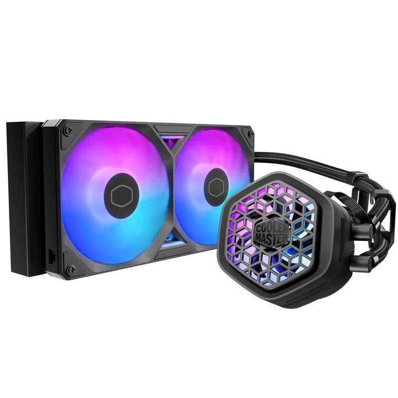 クーラーマスター　水冷CPUクーラー 120mmファンx2 ［LGA1851/1700/1200/1156/1155/1151/1150・AM5/AM4］ ML 240 Atmos II VRM Fan ARGB　MLX-D24M-A25SZ-V1