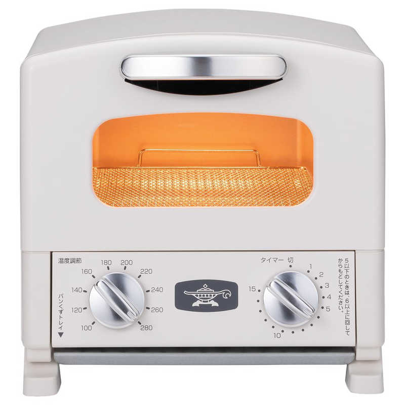 アラジン　グラファイトトースター グラファイトヒーター搭載 790W/食パン1枚 ホワイト　AET-G8A/W｜コジマ店
