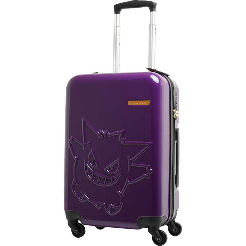 ポケモン　スーツケース ファスナータイプ 旅行日数目安：1～3泊 約37L ［TSAロック搭載］ ゲンガー/パープル　PK-0908-50-PL