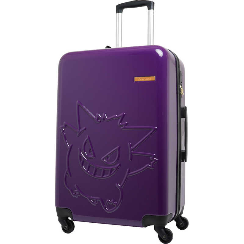 ポケモン　スーツケース ファスナータイプ 旅行日数目安：4～6泊 約62L ［TSAロック搭載］ ゲンガー/パープル　PK-0908-60-PL