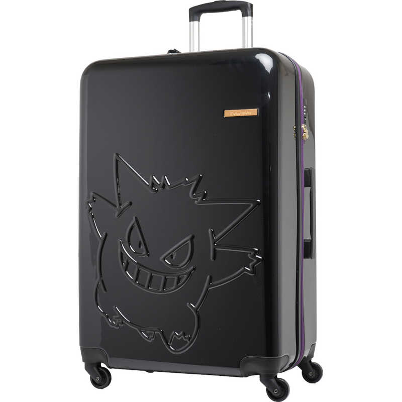 ポケモン　スーツケース ファスナータイプ 旅行日数目安：1週間以上 約95L ［TSAロック搭載］ ゲンガー/ブラック　PK-0908-69-BK