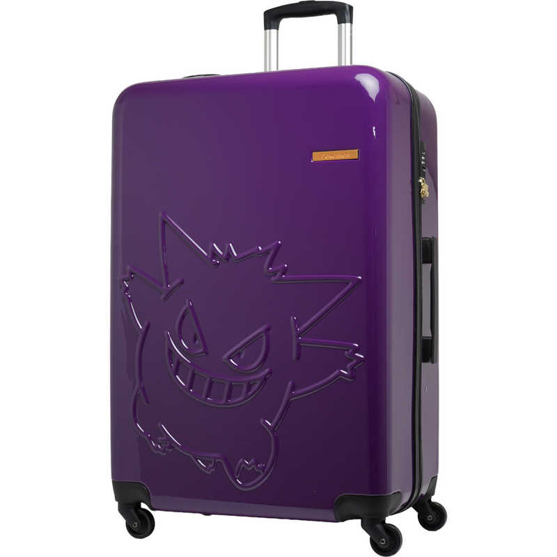 ポケモン　スーツケース ファスナータイプ 旅行日数目安：1週間以上 約95L ［TSAロック搭載］ ゲンガー/パープル　PK-0908-69-PL