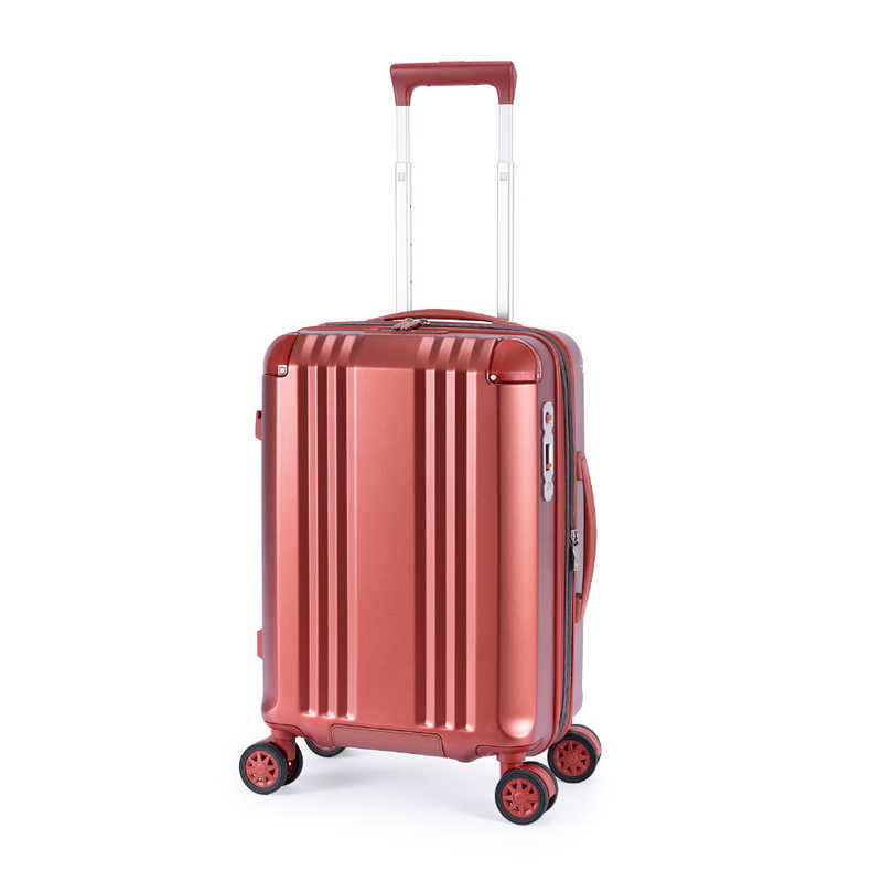A.L.I　スーツケース ジッパータイプ デカかるEdge2 宿泊目安：1～3日間 [TSAロック搭載 / 36L] マットメタルレッド　ALI-090-18W