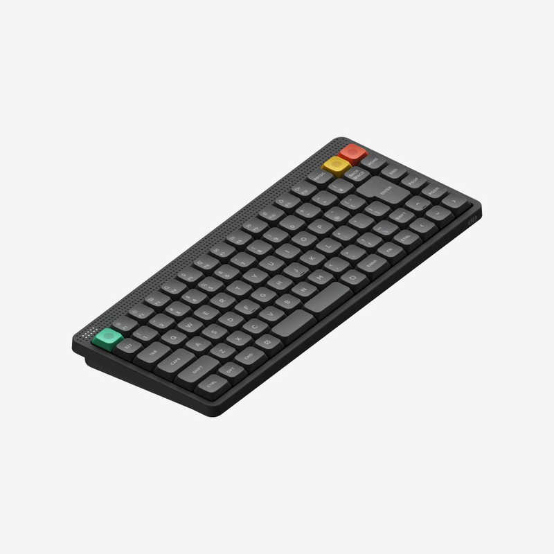 NUPHY　Node75 メカニカルキーボード・JIS・Blush nano軸(静音リニア) ［有線・ワイヤレス / Bluetooth・USB (Type-C)］ Ink Gray　n75nguj｜コジマ店