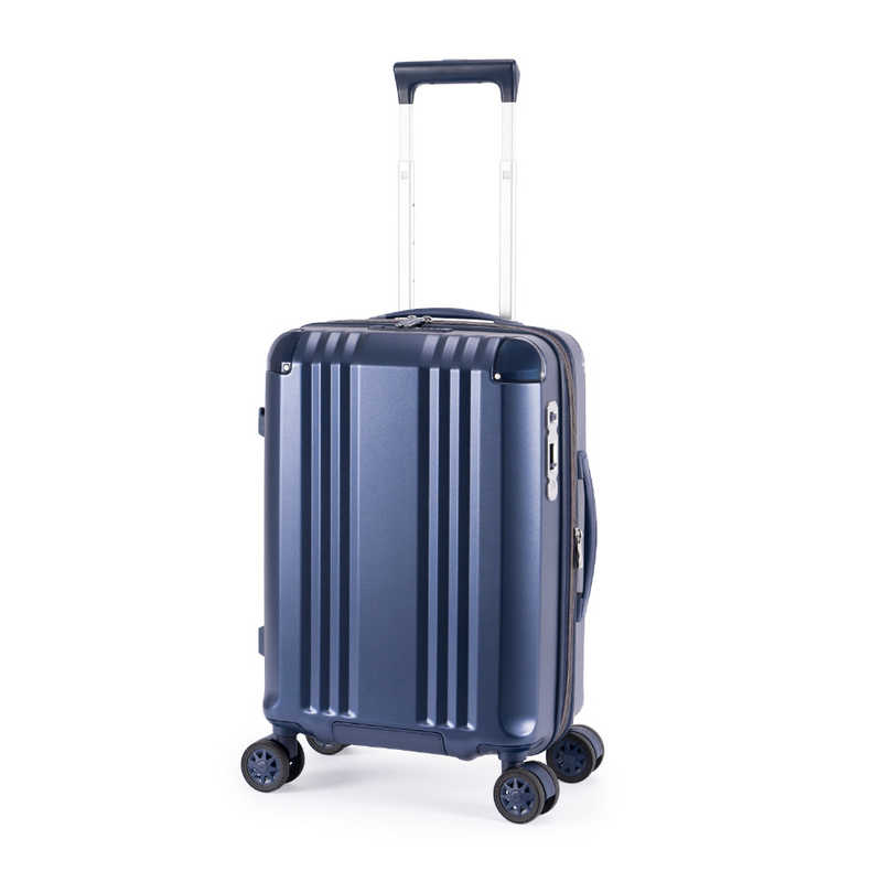 A.L.I　スーツケース ジッパータイプ デカかるEdge2 宿泊目安：1～3日間 [TSAロック搭載 / 36L] マットメタルネイビー　ALI-090-18W