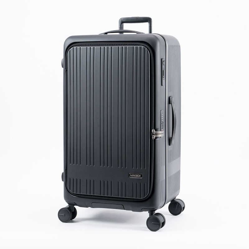 A.L.I　スーツケース ジッパータイプ 宿泊目安：7～9日間 099L 日本製 横開きフロントオープン ［TSAロック搭載］ 墨色　MX-8011RVTL-28｜コジマ店