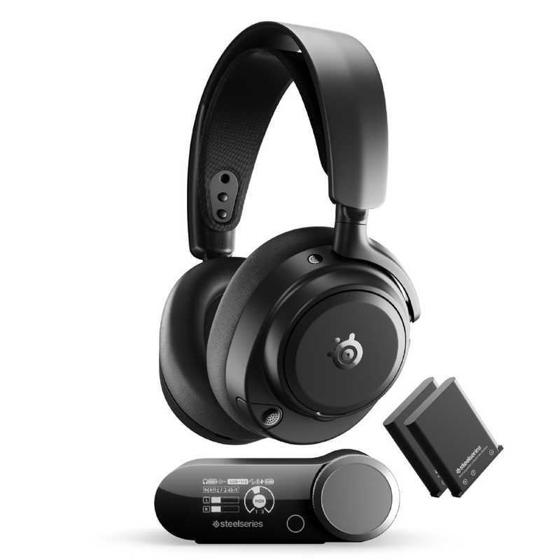 STEELSERIES　Arctis Nova Pro Omni ［ワイヤレス(Bluetooth)＋有線 / 両耳 / ヘッドバンドタイプ］ Black　61721｜コジマ店