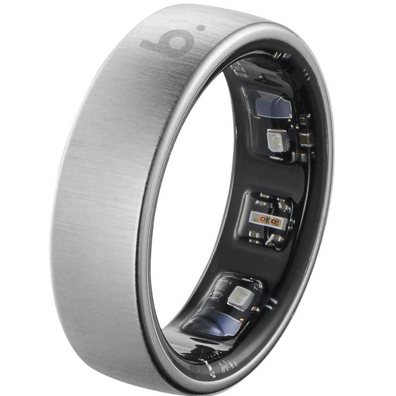 インテック b.ring(ブリング) Pro G1 AIスマートリング 睡眠・健康管理 7号(内周55mm) シルバー BP075TNSV1|コジマ店