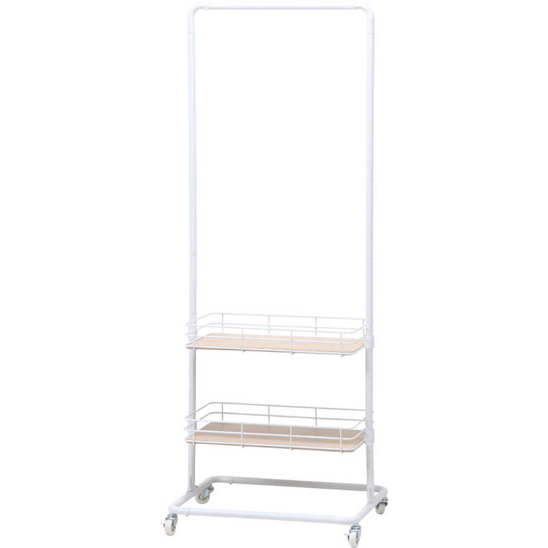 不二貿易　ハンガーラック ビクター(W60&times;D45&times;H167cm) ホワイト　16699｜コジマ店