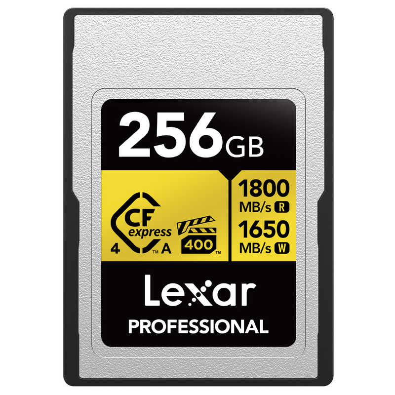 LEXAR　Lexar Professional GOLD CFexpress 4.0 Type A カード ［256GB / CFexpress Type A］　LCAEXG4256G-RNENJ｜コジマ店