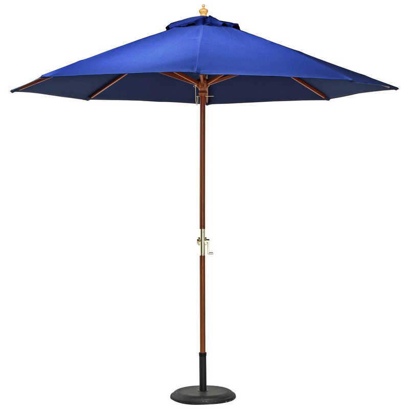 不二貿易　木製パラソル 270cm ネイビー 270NV　60155｜コジマ店