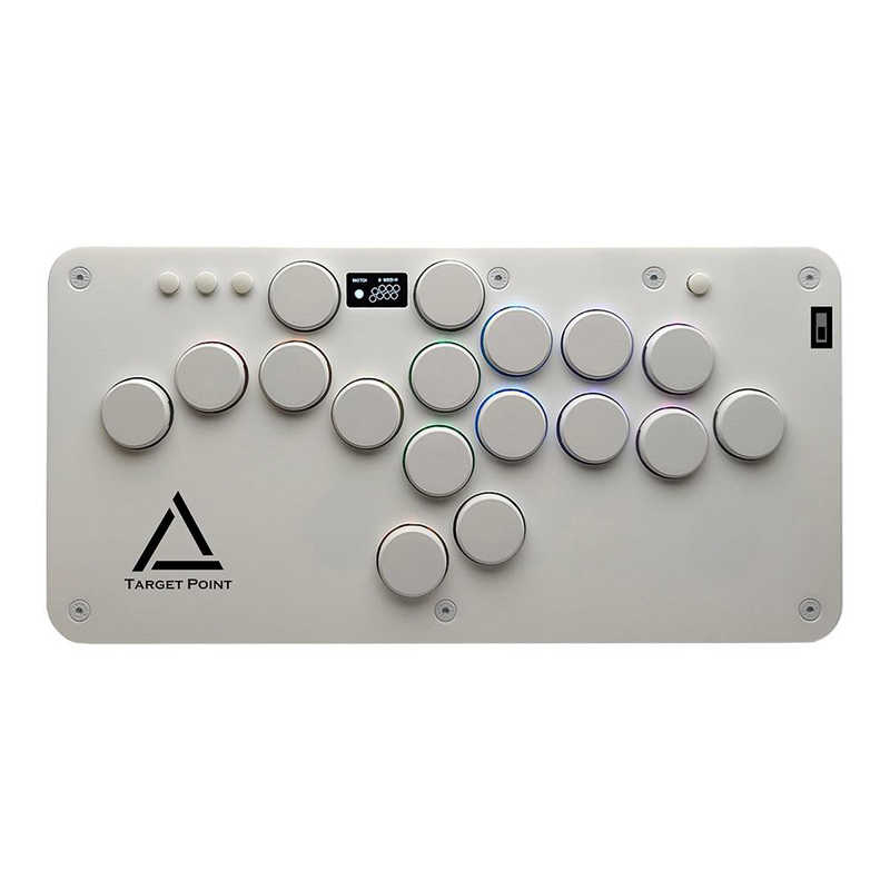 【2026年07月24日発売予定】エンジェルシステムドットネット　レバーレスコントローラー Target Point II ［USB / 17＋4ボタン ］ ホワイト　LLGC-002｜コジマ店