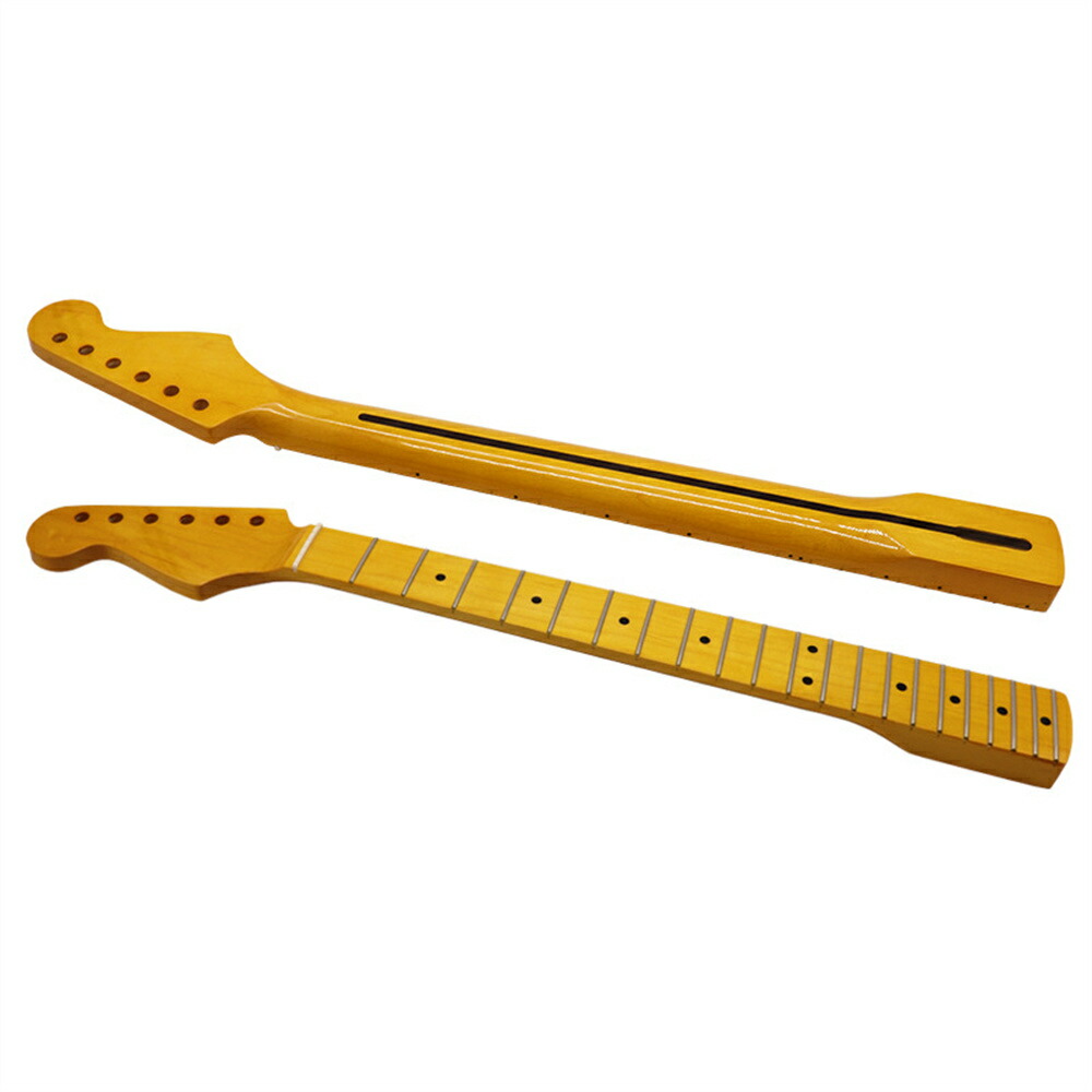 楽天市場】ギターネック トラ杢メイプル STタイプ用交換ネック