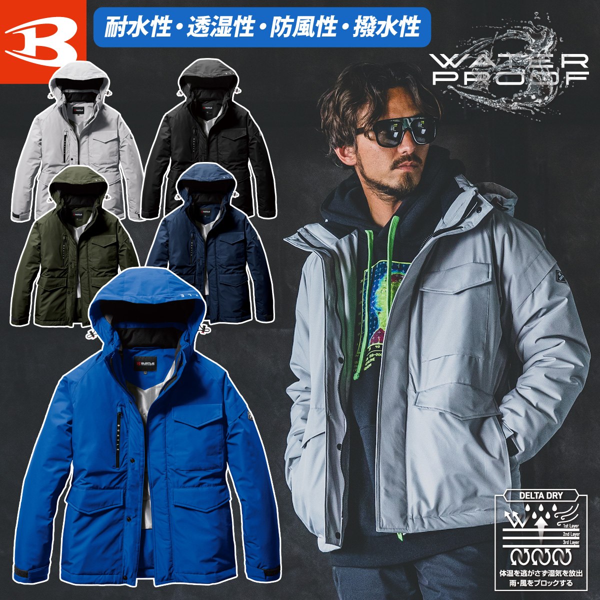 楽天市場】2024年秋冬新作 バートル BURTLE 7620 大きいサイズ BIG XXL