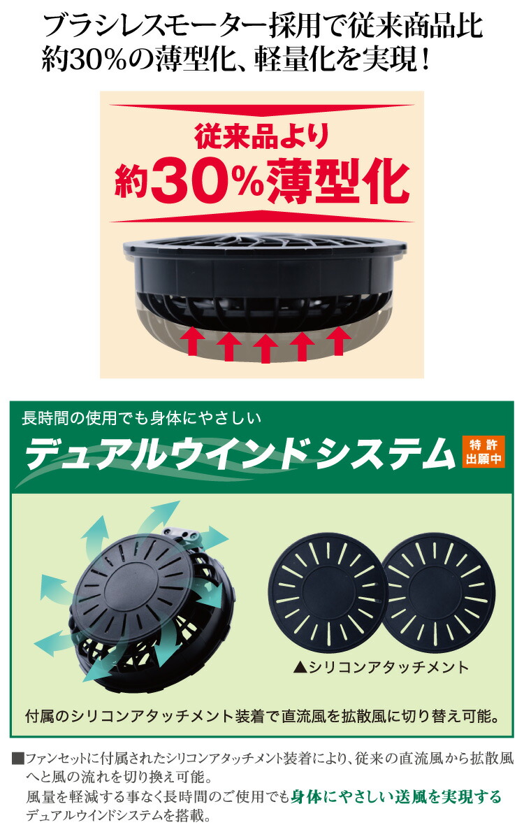 2022年新型電動ファン用ウェアAIRCYCLONE15Vリチウムイオンバッテリー/ファンセットI'ZFRONTIERアイズフロンティアLX-6700BA3LX-6700FC3