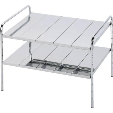 ランドリー 収納 シンク下 キッチン収納 食器 ラック 洗面所 サニタリー 2段 棚 キッチン ラップケース スライド 洗剤 調味料 鍋 流し台下 伸縮 流し下収納 流し台収納 シンク下 コンロ下収納 ガス台下収納 棚 調味料ラック 調味料入れ スパイスラック 収納棚 ステンレス