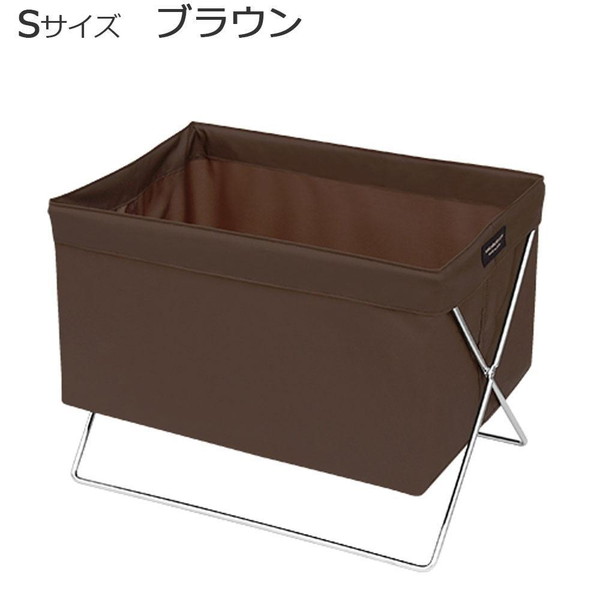 荷物置き台 スタンド メッシュ 折りたたみ 椅子の下 机の下 床 カゴ 安い 低い スリム コンパクト トイレ カバン入れ リュック 鞄 ケース おしゃれ 籠 棚 収納ボックス ハンモック ラック 小型 オフィス 会社 職場 店舗 玄関 診察室 バスケット イス 飲食店 ブラウン 茶色