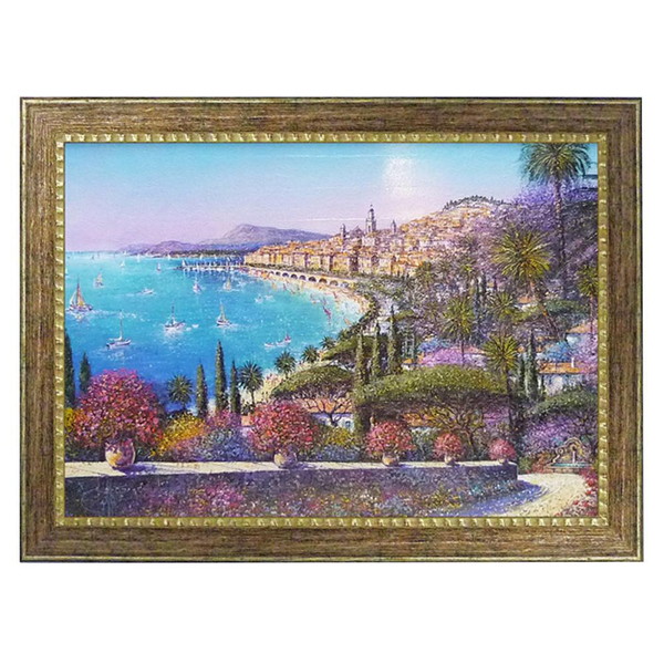 楽天市場】油絵 南イタリアの額絵 アート 絵画 額縁 輸入家具