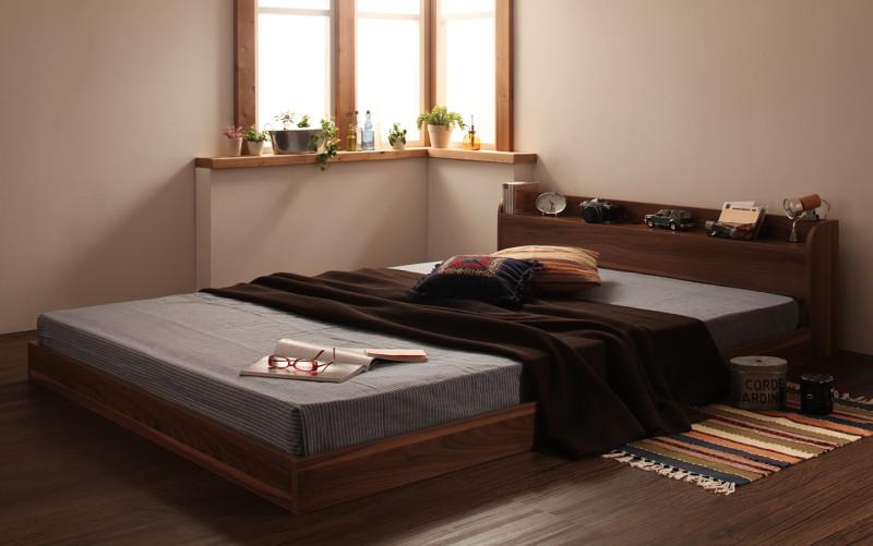 ベッド シングル ローベッド ロータイプ 低い フロアベッド 低床 棚 ラック 宮付き ヘッドボード 枕元 携帯 スマホ ティッシュ メガネ リモコン コンセント 充電 フレーム 北欧 おしゃれ モダン ヴィンテージ メンズ Pポケットcマットレス付き Scadep Org