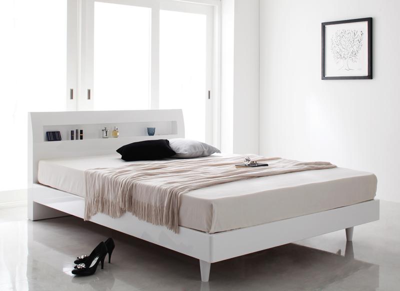 人気が高い 楽天市場 ベッド ダブル ローベッド ロータイプ 低い フロアベッド 低床 高級 棚 携帯 スマホ ティッシュ メガネ リモコン ラック 宮付き 枕元 コンセント 充電 すのこ フレーム おしゃれ モダン メンズ デザイナーズ 脚付き 足付 ルンバ 土台 鏡面 S