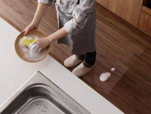 キッチンマット 薄手 スタイリッシュ クール デザイン アーバン モダン 日本製 床暖房 60 360 長方形 幅広 滑らない 長い 撥水 ロング キッチン マット 台所 滑り止め 冷感 涼しい 夏 フローリング 防水 おしゃれ 拭ける キッチンマット ビニール ずれない 吸着