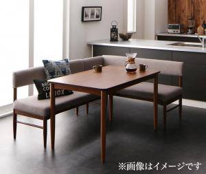 半額以下セール対象商品 ダイニングテーブルセット ベンチ 4人用 L型 北欧 安い ベンチ デザイナーズ おしゃれ 椅子 コーナーソファー 3点 ブラウン L字 机 ソファx1 肘x1 幅150 デザイナーズ スタイリッシュ ダイニングテーブルセット 4人用 コーナーソファー L字