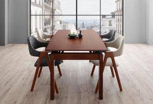 ダイニングテーブルセット 4人用 椅子 おしゃれ 大きめ 伸縮式 伸長式 安い 北欧 安い 食卓 ビュッフェ 5点 机 チェア4脚 デザイナーズ ウォールナット 幅140 240 大きい ミッドセンチュリー スタイリッシュ 幅240 パーティ 大きめ クール ビュッフェ 幅140 売り超