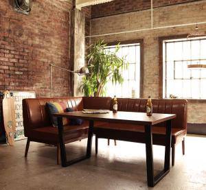 即出荷 L字 コーナーソファー 4人用 ダイニングテーブルセット L型 ウォールナット 低め ロータイプ 高さ65 ミッドセンチュリー レトロ インダストリアル ヴィンテージ 西海岸 幅1 机 ソファ1 左肘ソファ1 3点 カウチ 合皮 レザー 食卓 北欧 安い おしゃれ 椅子