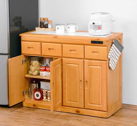 人気メーカー ブランド キッチンカウンター カウンターワゴン 低い ロータイプ 作業台 間仕切り ダイニングボード カップボード 大容量 木製 ラック 棚 収納 キッチン 安い 北欧 おしゃれ 食器棚 レンジラック レンジ台 キッチンカウンター 横長 一人暮 小型 小さい