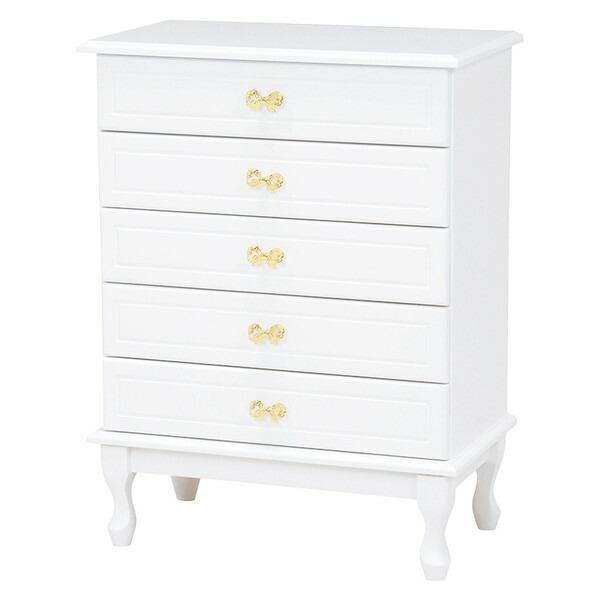 新品即決 チェスト 収納 洋服 衣類 整理 タンス 木製 おしゃれ 北欧 安い 引き出し 多い いっぱい リビング 寝室 ベッドサイド ロータイプ 低い 桐 5段 猫脚 猫足 アンティーク かわいい 姫系 プリンセス エレガント 高級 ヨーロピアン 約 幅63