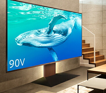 テレビスタンド モニタースタンド テレビ台 壁寄せ 薄型 モニター台 オフィス デジタルサイネージ スリム 事務所 業務用 自立 床置き 高さ調節 上下昇降式 調節 後ろ 裏収納 背面収納 配線隠し ケーブル コード隠し 耐震 60型 65型 70型 75型 80型 85型 90型 フラット