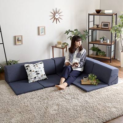 【フランスベット/都内近郊のみ】ブラウン L字型ソファベット　4人がけ 楽天市場】コーナーソファー L字 l字型 l型 3人 三人 4人 四人