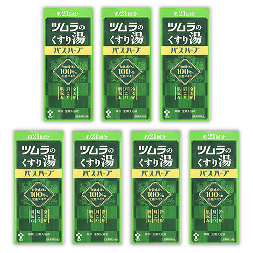 ツムラ くすり湯 ツムラのくすり湯 バスハーブ 210ml 入浴剤 冷え症 生薬エキス 肩こり 肌荒れ 7個セット｜生活通販お助け隊 9,677円