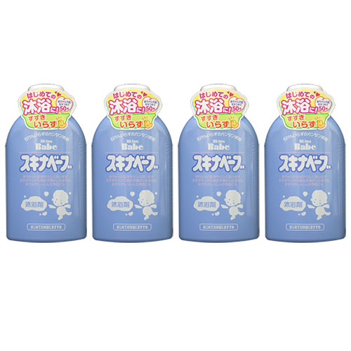 スキナベーブ 500ml 水浴び剤 みどり児 湯浴み 持田ヘルスケア 4個書き割り