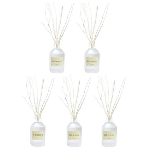 moumou ムームー リードディフューザー 100ml ルームフレグランス スティック キルト QUILT ルームフレグランス スティック アロマディフューザー 芳香剤 5個