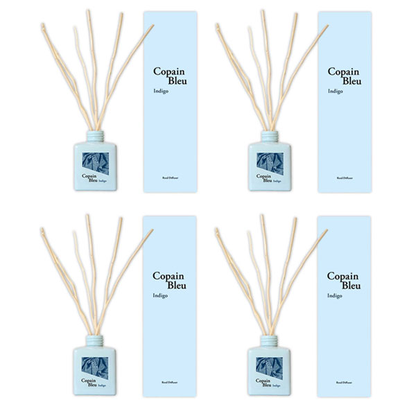 ディフューザー ルームフレグランス 寝室 コパンブルー インディゴ Copain Bleu 100ml 4個