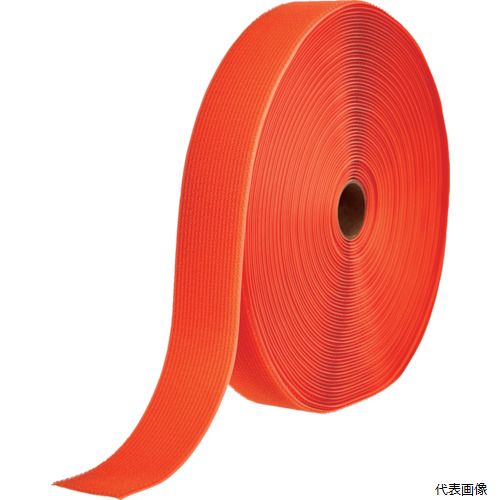 トラスコ MKT-50B TRUSCO フリーマジック[[R下]]結束テープ片面幅50mm長さ25mオレンジ