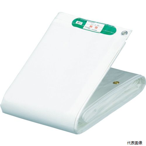 【スタンプラリー】 萩原工業 KEB3654 萩原 国産塩ビ防炎シート 養生用 ホワイト 3.6m×5.4m|Pro-Tools 店